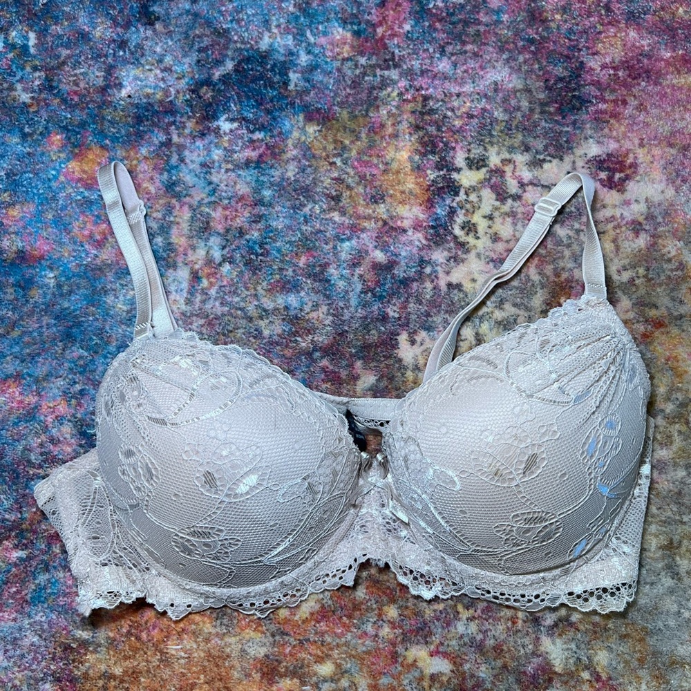 Cream Push Up Bra 34C